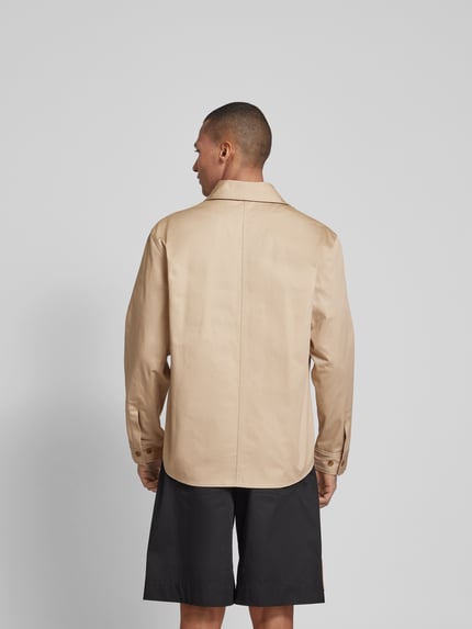 MAISON KITSUNÉ Koszulowa kurtka z brustaszami Piaskowy 5