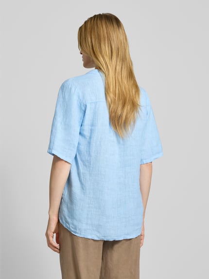 ZABAIONE Blouseshirt met V-hals Blauw gemêleerd - 5