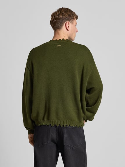 Don´t Waste Culture Strickjacke mit Knopfleiste Khaki 5