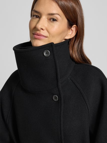 Calvin Klein Womenswear Wollmantel mit Stehkragen Black 3