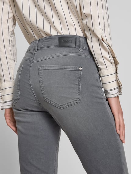 ANGELS Caprijeans aus Denim mit Umschlag Modell 'Capri' Mittelgrau 3