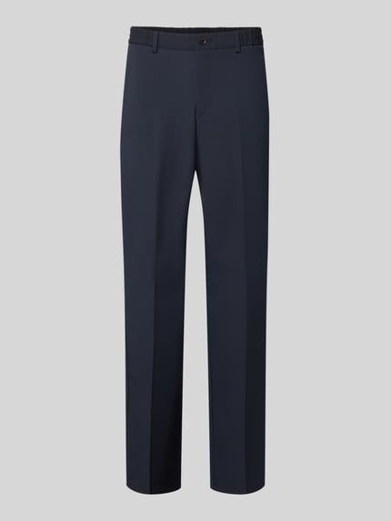 Spodnie garniturowe z szerokimi nogawkami z dodatkiem wiskozy Shop The Look MANNEQUINE