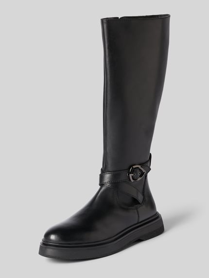 Blauer USA Stiefel mit Reißverschluss Modell 'HANNA' Black 1