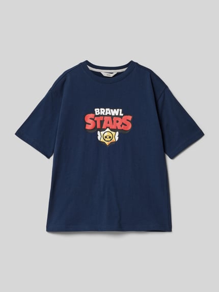 MANGO T-Shirt mit Rundhalsausschnitt Marine 1