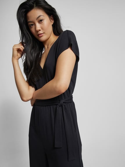 Jake*s Casual Jumpsuit mit Bindegürtel Black 3