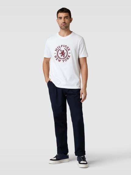 Tommy Hilfiger T-Shirt mit Motiv-Stitching Weiss 1
