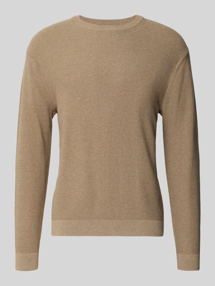 ONLY & SONS Pullover mit Strickoptik Taupe 1