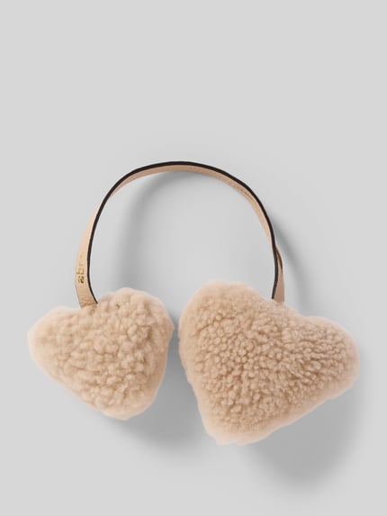 Abro Hanger in hartvormige look met logoprint Rosé - 1