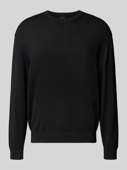 Armani Exchange Gebreide pullover met ronde hals Zwart - 2