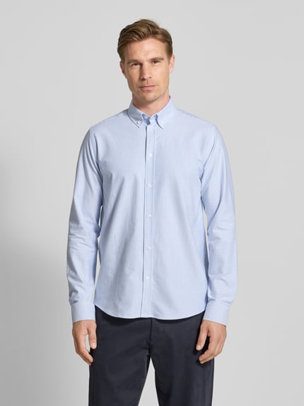 Les Deux Regular Fit Freizeithemd mit Button-Down-Kragen Modell 'Konrad' Hellblau 4