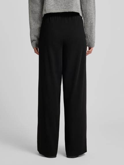 MAC Wide Fit Stoffhose mit teilelastischem Bund Modell 'Coraline' BLACK 5