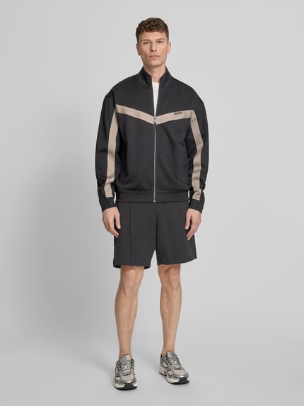 HUGO Regular Fit Sweatshorts aus Baumwoll-Mix Modell 'DIMACSHORT' Black 1