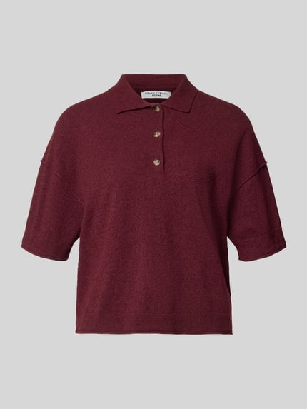 Marc O'Polo DENIM Boxy Fit T-Shirt aus Baumwoll-Mix Bordeaux 2