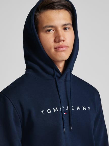 Tommy Jeans Hoodie mit Label-Stitching Marine 3