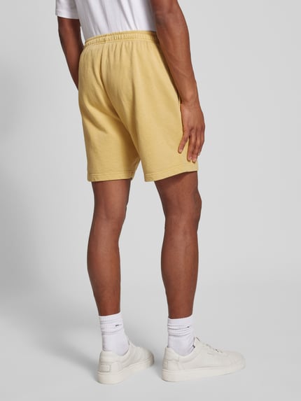 Mazine Regular Fit Sweatshorts mit Label-Detail GELB 5