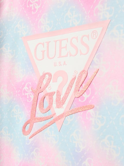 GUESS Sweatshirt aus reiner Baumwolle mit Logo-Print Modell 'Active' Rosa 2