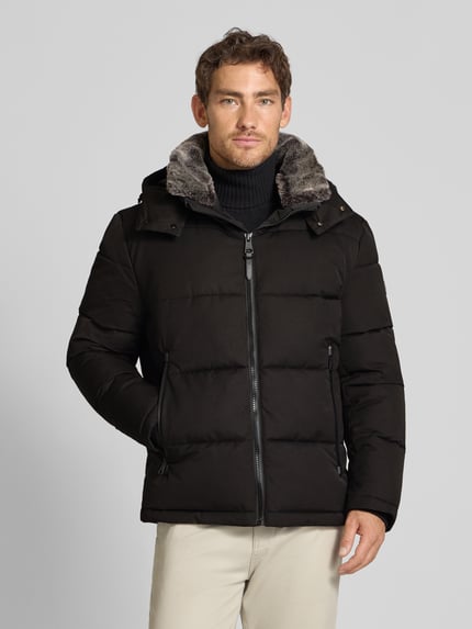 Strellson Regular fit gewatteerdl jack van waterdicht materiaal, model 'ARCOLA' Zwart - 4