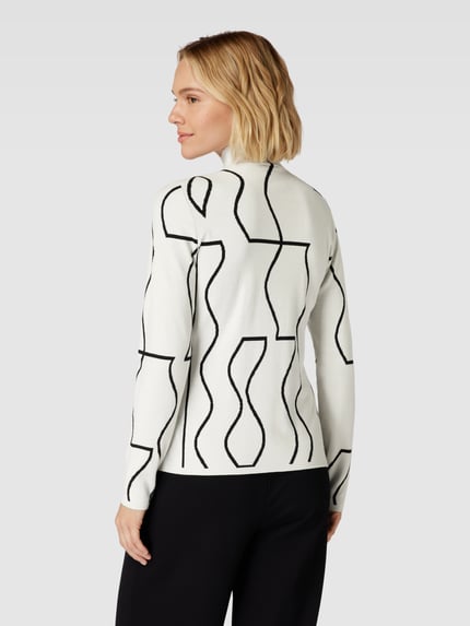 s.Oliver BLACK LABEL Strickpullover mit Turtleneck Weiss 5