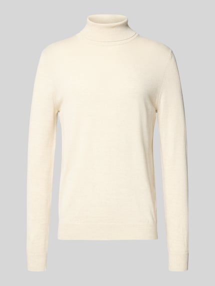 Sweter z mieszanki wełny z golfem Shop The Look MANNEQUINE