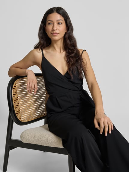 Jake*s Cocktail Jumpsuit met knoopdetail Zwart - 3