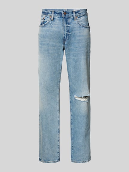 Straight Fit Jeans im Used-Look Shop The Look MANNEQUINE