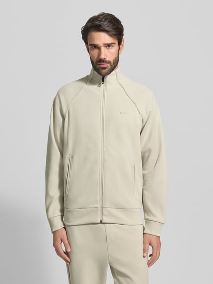 BOSS Green Regular fit sweatpak van katoenmix, model 'TRACKSUIT SET' Offwhite - 4