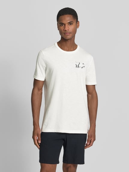 s.Oliver RED LABEL regular fit T-shirt van puur katoen Wit - 4