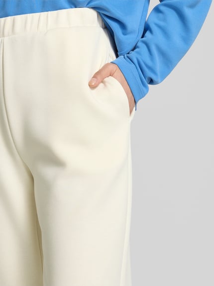 VILA Relaxed fit sweatpants met elastische band, model 'SIFFY' Offwhite - 3