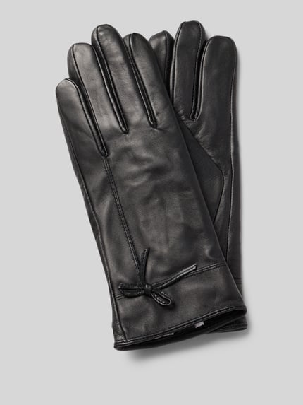 FI.NE Handschuhe in Leder-Optik Black 1