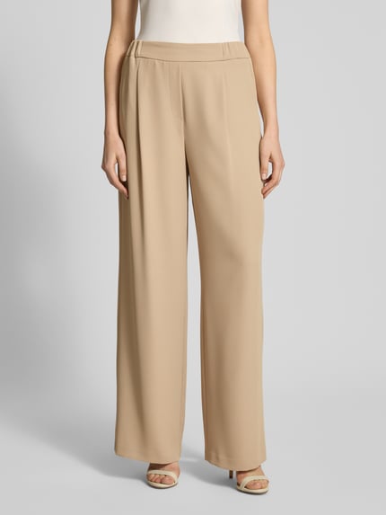 Jake*s Collection Straight Leg Stoffhose mit Bundfalten Sand 4