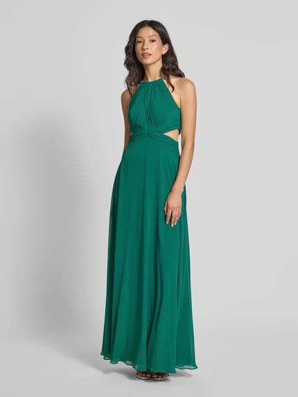 Jake*s Cocktail Maxikleid mit Cut Outs Gruen Melange 4
