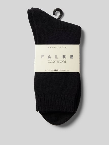 FALKE Sokken met hoogwaardige mix van wol en kasjmier, model 'COSY WOOL' Zwart - 3