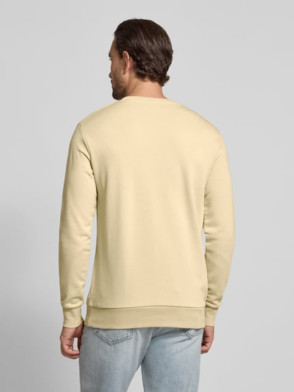 Lindbergh Sweatshirt mit Rundhalsausschnitt und Logo-Print Sand 5