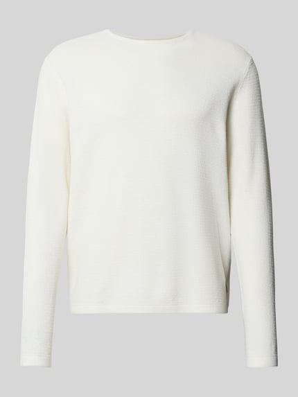 JACK & JONES Gebreide pullover met ronde hals, model 'GEORGE' Wit - 2