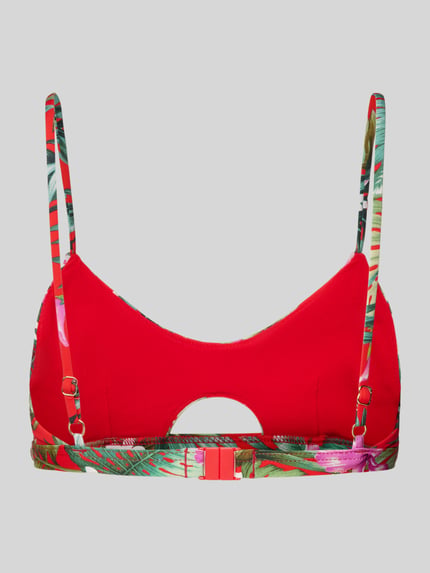 Banana Moon Bustier-Bikini-Oberteil mit Cut Out Modell 'MAHALO MELIO' Rot 3
