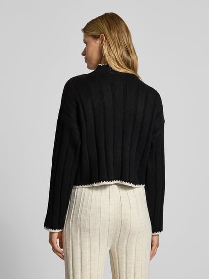 ONLY Regular Fit Strickpullover mit Turtleneck Modell 'CHICK' Black 5