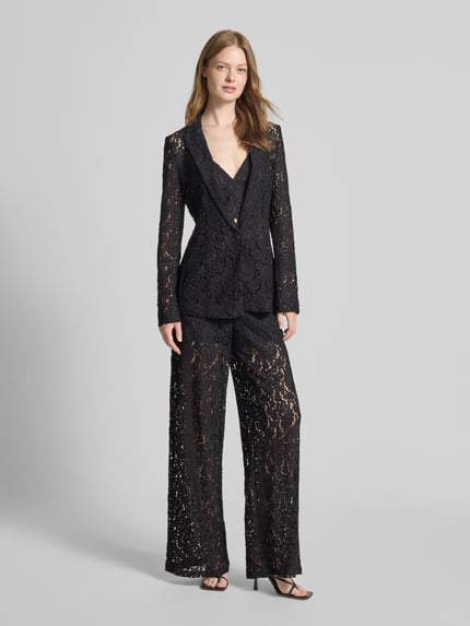 Jake*s Cocktail Blazer mit Häkelspitze Black 1