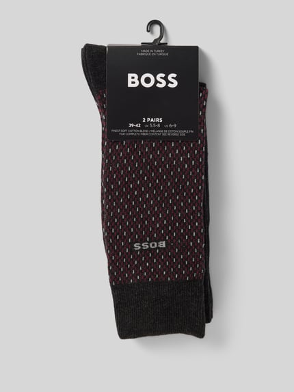 BOSS Socken mit Label-Detail im 2er-Pack Rot 3