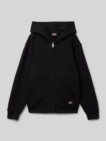 Dickies Sweatjacke mit Label-Patch Modell 'TERRY' Black 1