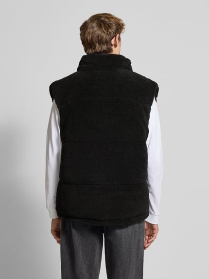 PEGADOR Steppweste mit Stehkragen und Label-Stitching Modell 'LANDIN' Black 5