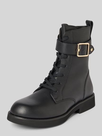 BOSS Schnürstiefel aus echtem Leder Modell 'ELERI' Black 1