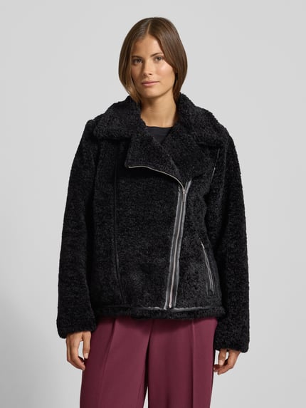 Christian Berg Woman Selection Jack met teddybont en platte kraag Zwart - 4