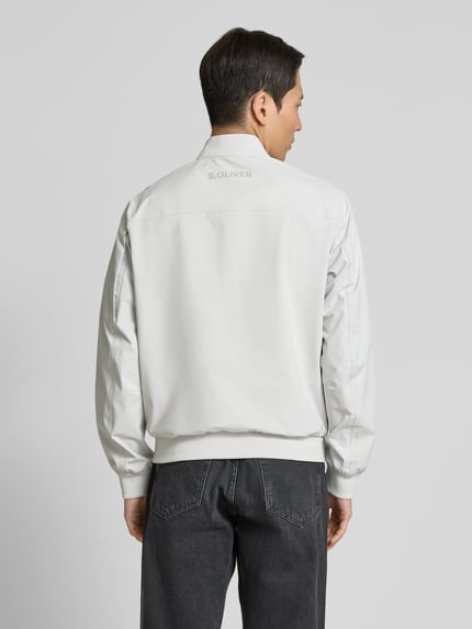 s.Oliver RED LABEL Regular Fit Blouson mit Stehkragen Hellgrau 5