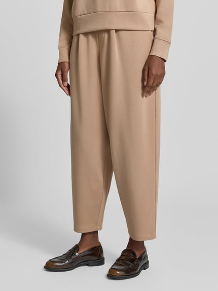 Christian Berg Woman Barrel Fit Sweatpants mit elastischem Bund Camel 4