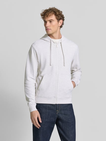 s.Oliver RED LABEL Relaxed Fit Sweatjacke aus reiner Baumwolle Weiss 4