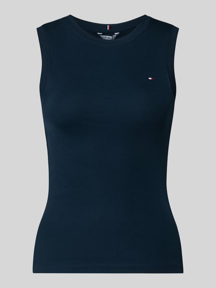 Tommy Hilfiger slim fit tank top van puur katoen model 'SLIM CODY' Marineblauw - 2