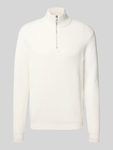 Antony Morato Regular Fit Strickpullover mit Woll-Anteil Offwhite 2