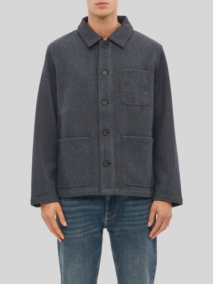 s.Oliver RED LABEL Hemdjacke mit aufgesetzten Taschen Marine 3