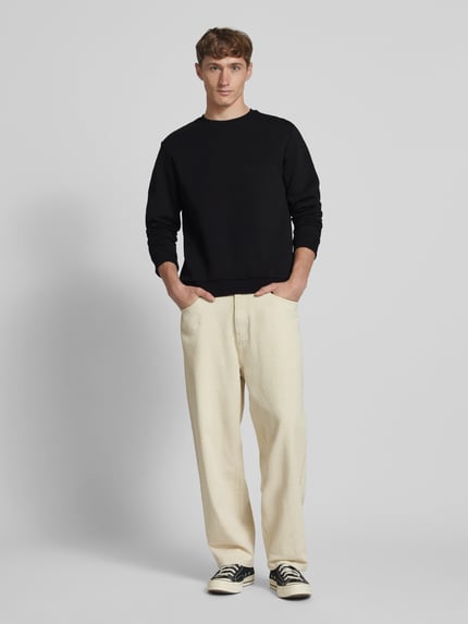 JACK & JONES Sweatshirt mit Rundhalsausschnitt Modell 'BRADLEY' Black 1
