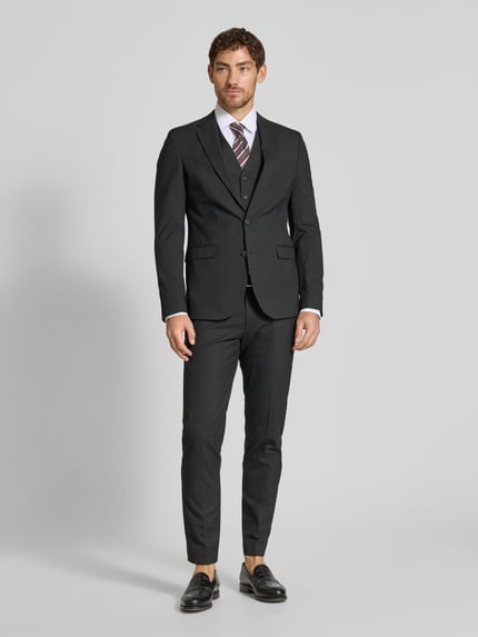 MCNEAL Slim Fit 2-Knopf-Sakko mit Pattentaschen Black 1